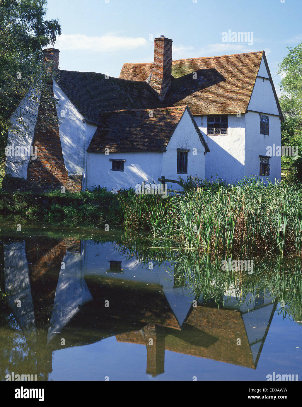 Lott Wlly's Cottage, Moulin de Flatford, East Bergholt, dans le Suffolk, Angleterre, Royaume-Uni Banque D'Images