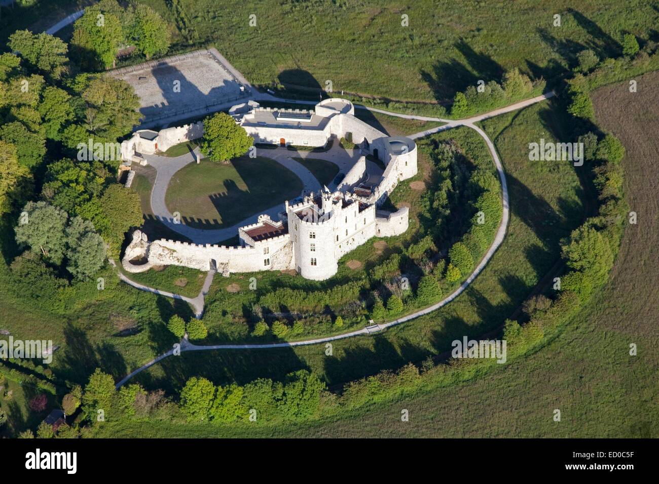 France Pas de Calais Condette Hardelot Château manoir de style Tudor du début du xxe siècle construite sur les fondations d'une Banque D'Images