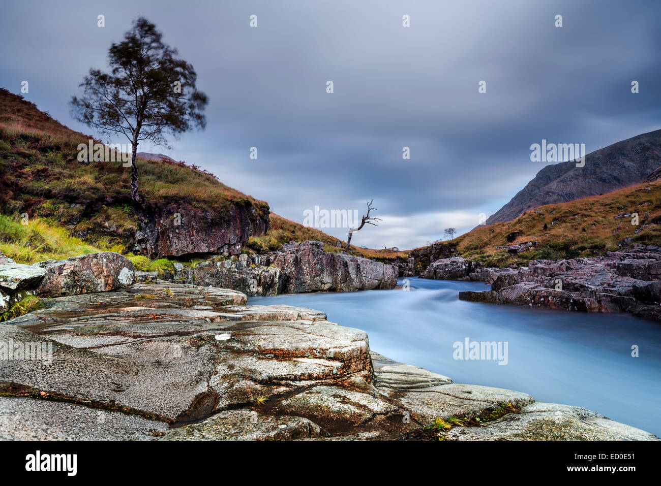 L'Écosse, Glencoe valley, Scenic view of landscape Banque D'Images