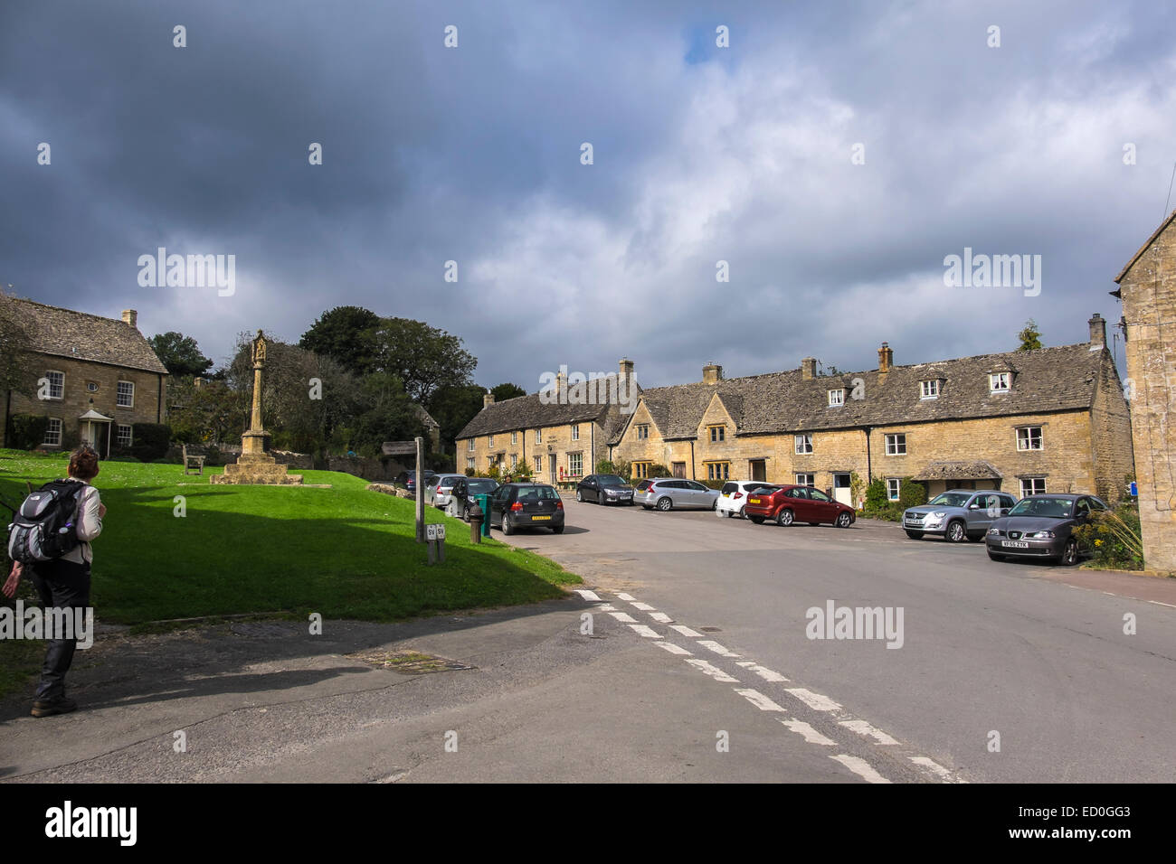 Le carré Guiting Power Les Cotswolds Gloucestershire Angleterre Banque D'Images