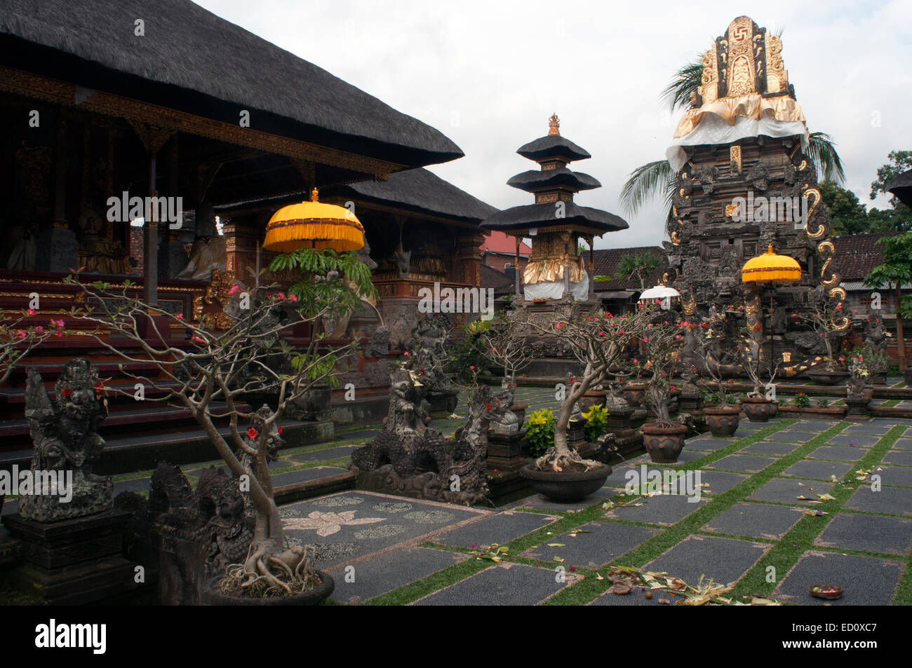 Temple Pura Desa. Ubud. La ville principale 'temple' dans le centre, en