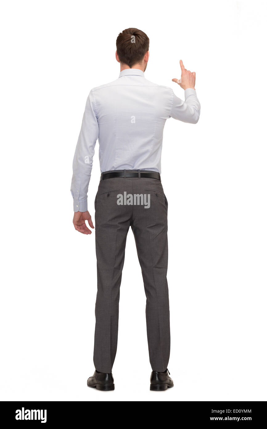 Homme d'affaires ou de l'arrière de l'enseignant Banque D'Images