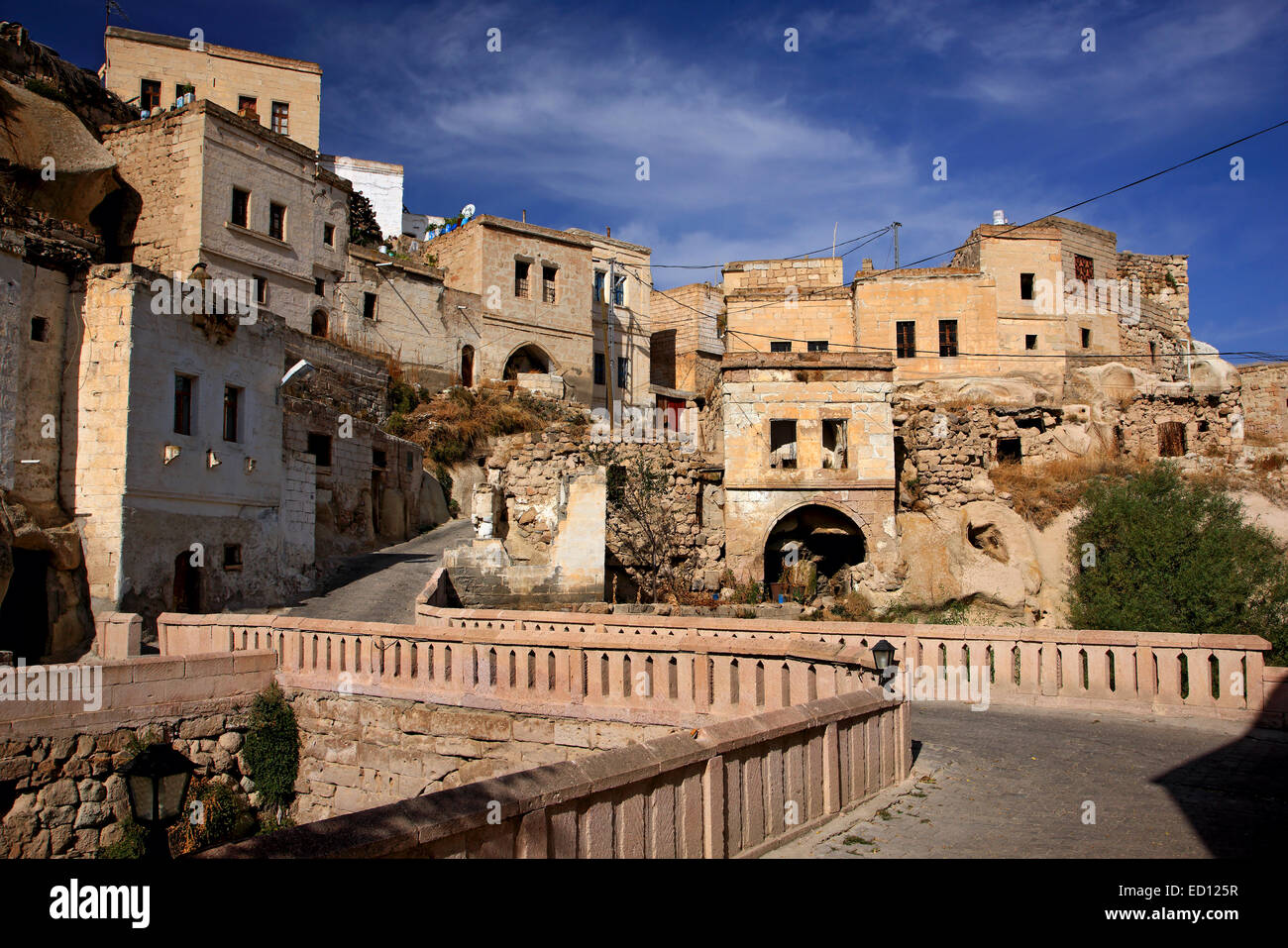 D'Ayvalı village pittoresque, entre villes et Urgup Nevsehir, Sinassos, Cappadoce, Turquie Banque D'Images
