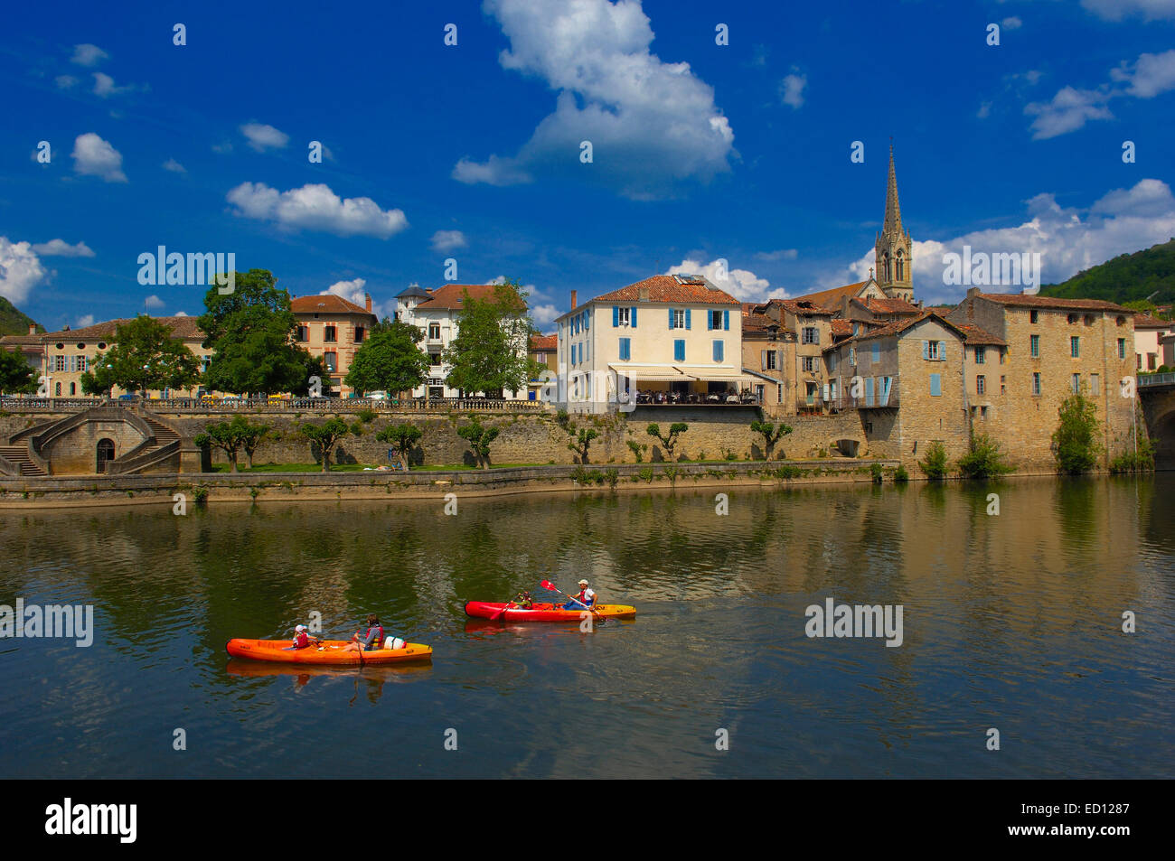Saint Antonin Noble Val, Aveyron, Tarn et Garonne, Région Midi-Pyrénées, France, Europe Banque D'Images