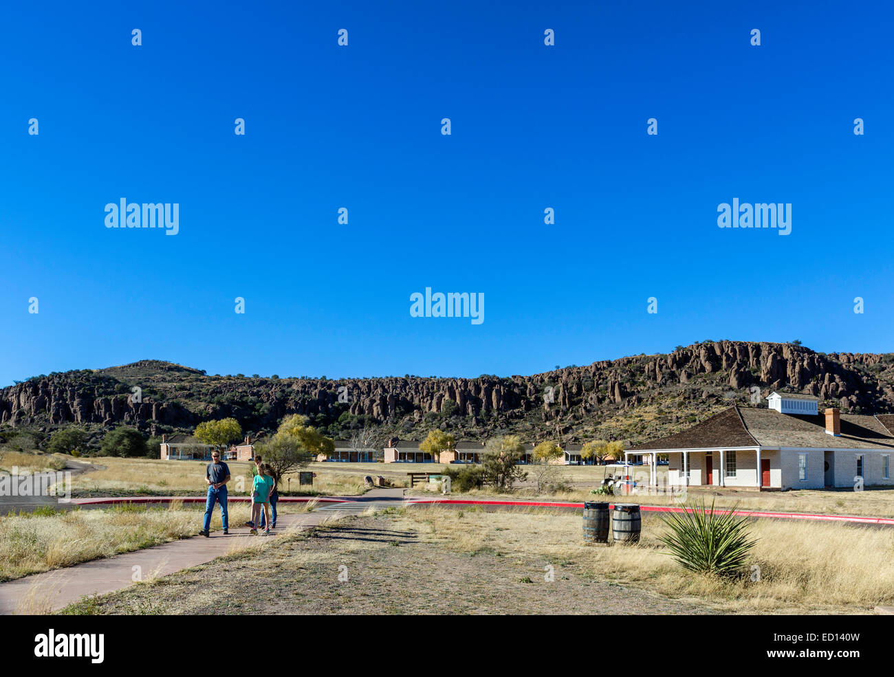 Site historique national de Fort Davis, Fort Davis, California, USA Banque D'Images