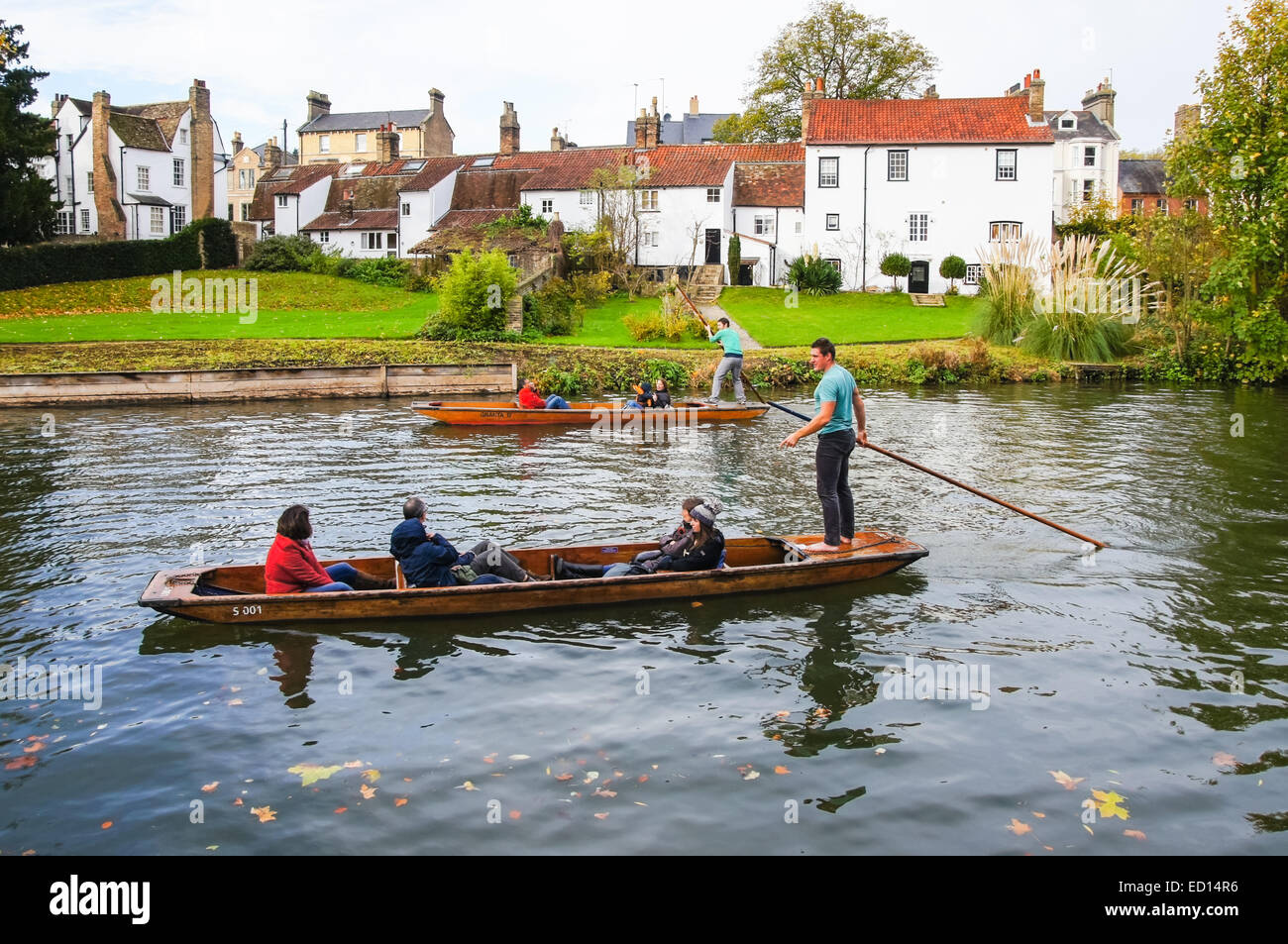 Promenades en barque sur la rivière Cam Cambridge Cambridgeshire, Angleterre Royaume-Uni UK Banque D'Images