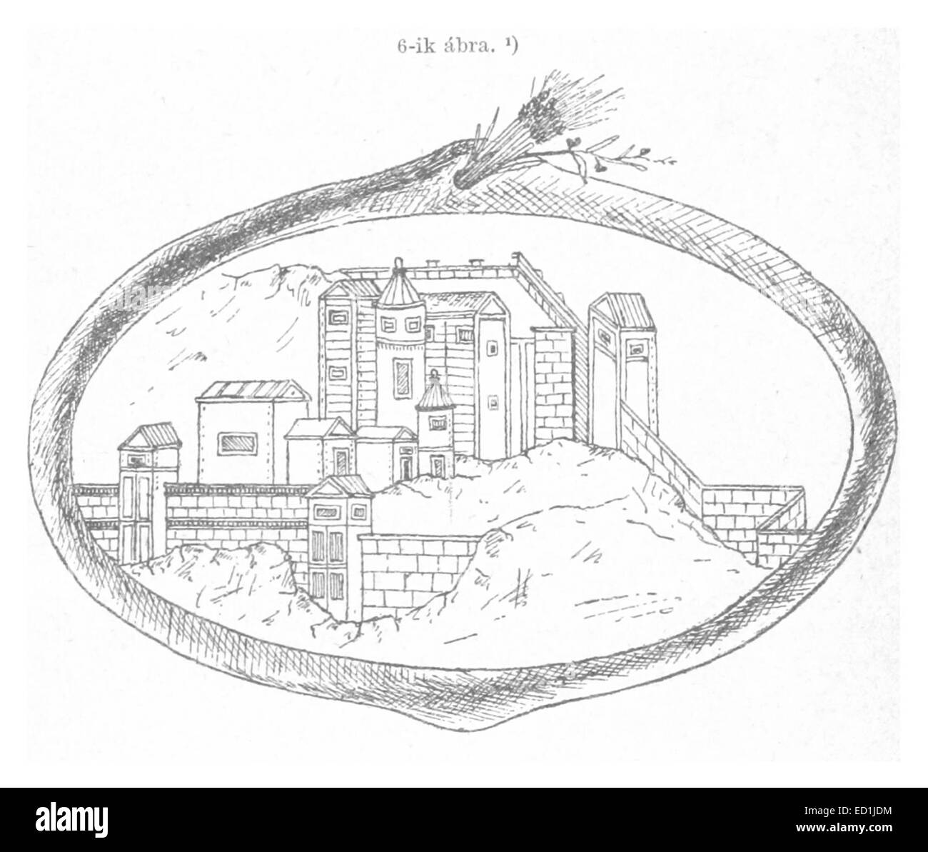 Une illustration ou une carte de l'œuvre de l'UTACD, représentant probablement une zone géographique ou culturelle spécifique. Cette plaque fournit des informations détaillées sur la région ou le sujet qu'elle couvre, conformément à l'orientation académique de la publication de l'UTACD. Banque D'Images