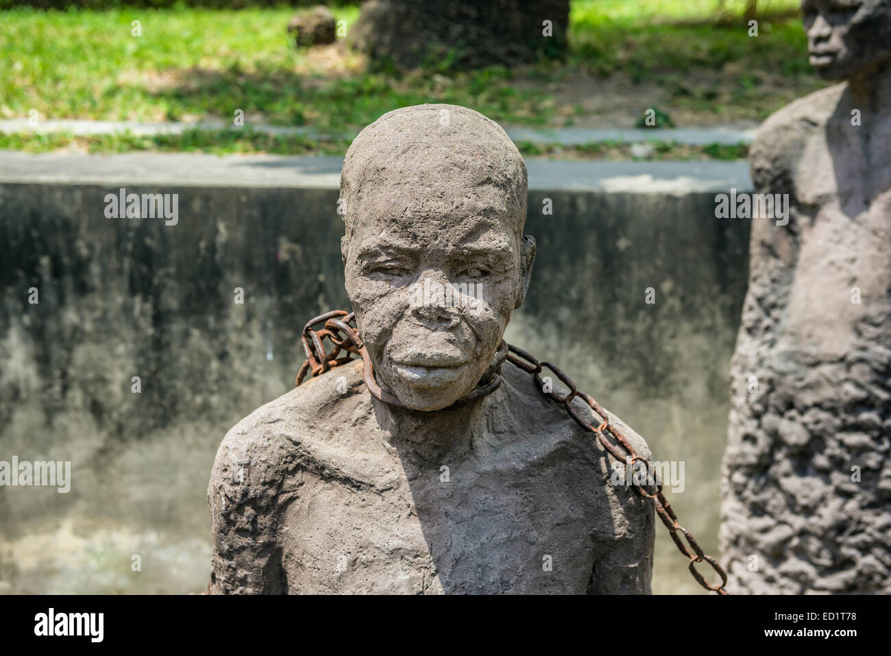 Mémorial de l'esclavage à Stone Town, Zanzibar, Tanzanie. Vente aux enchères d'esclaves a eu lieu près de cet endroit depuis de nombreuses années. Banque D'Images