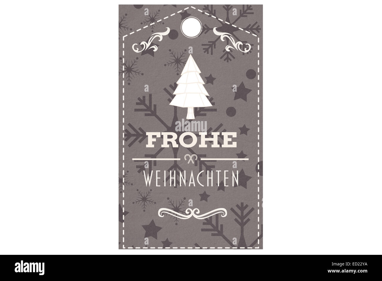 Image composite de frohe weihnachten banner Banque D'Images