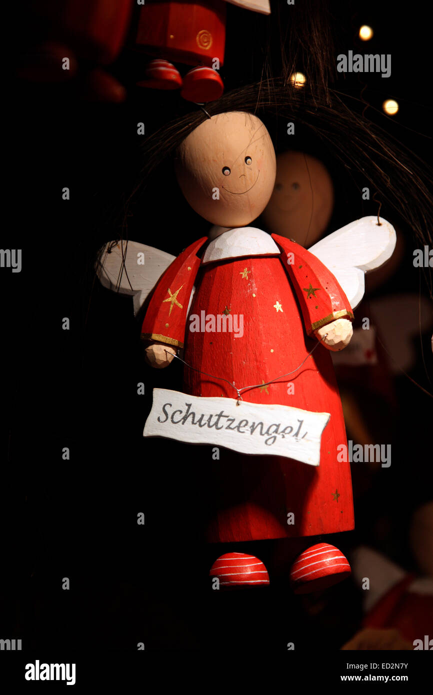 Schutzen angel à Freiburg Marché de Noël. Banque D'Images
