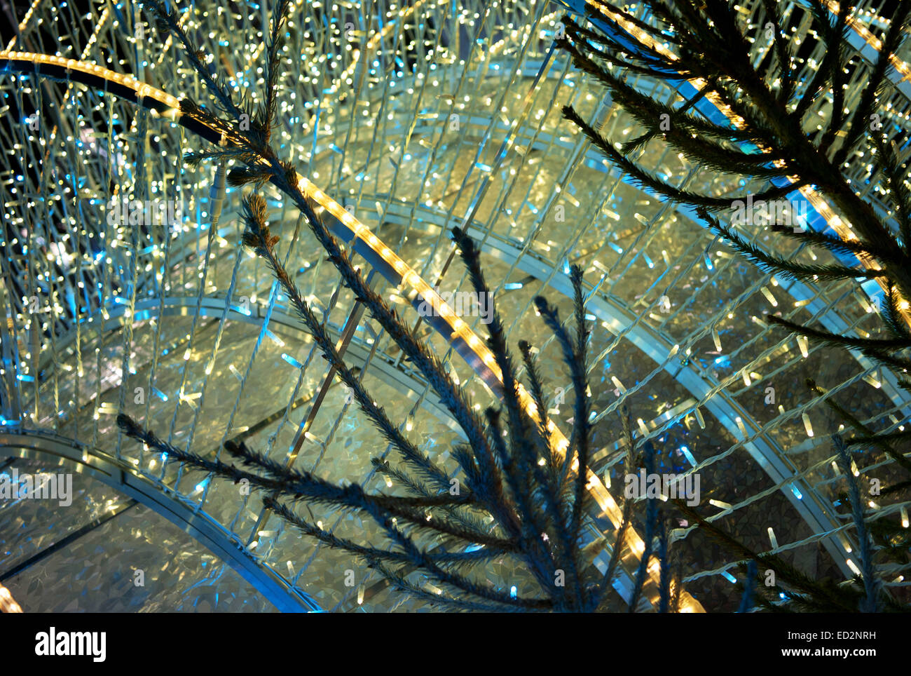 Décorations au marché de Noël, Arras, dans le Nord de la France Banque D'Images