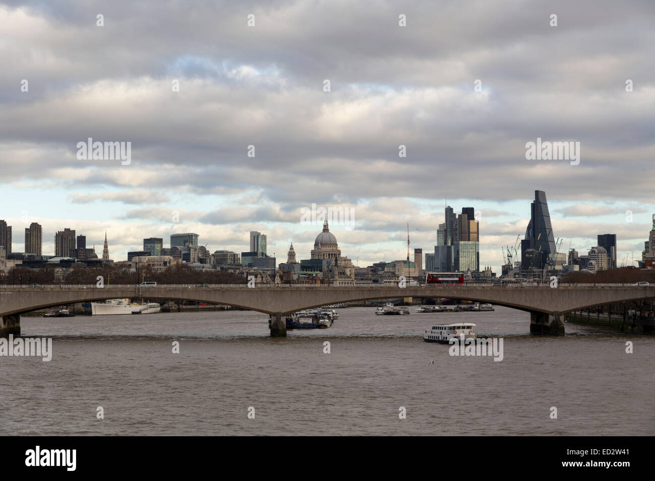 Tamise, Southbank, Londres Banque D'Images