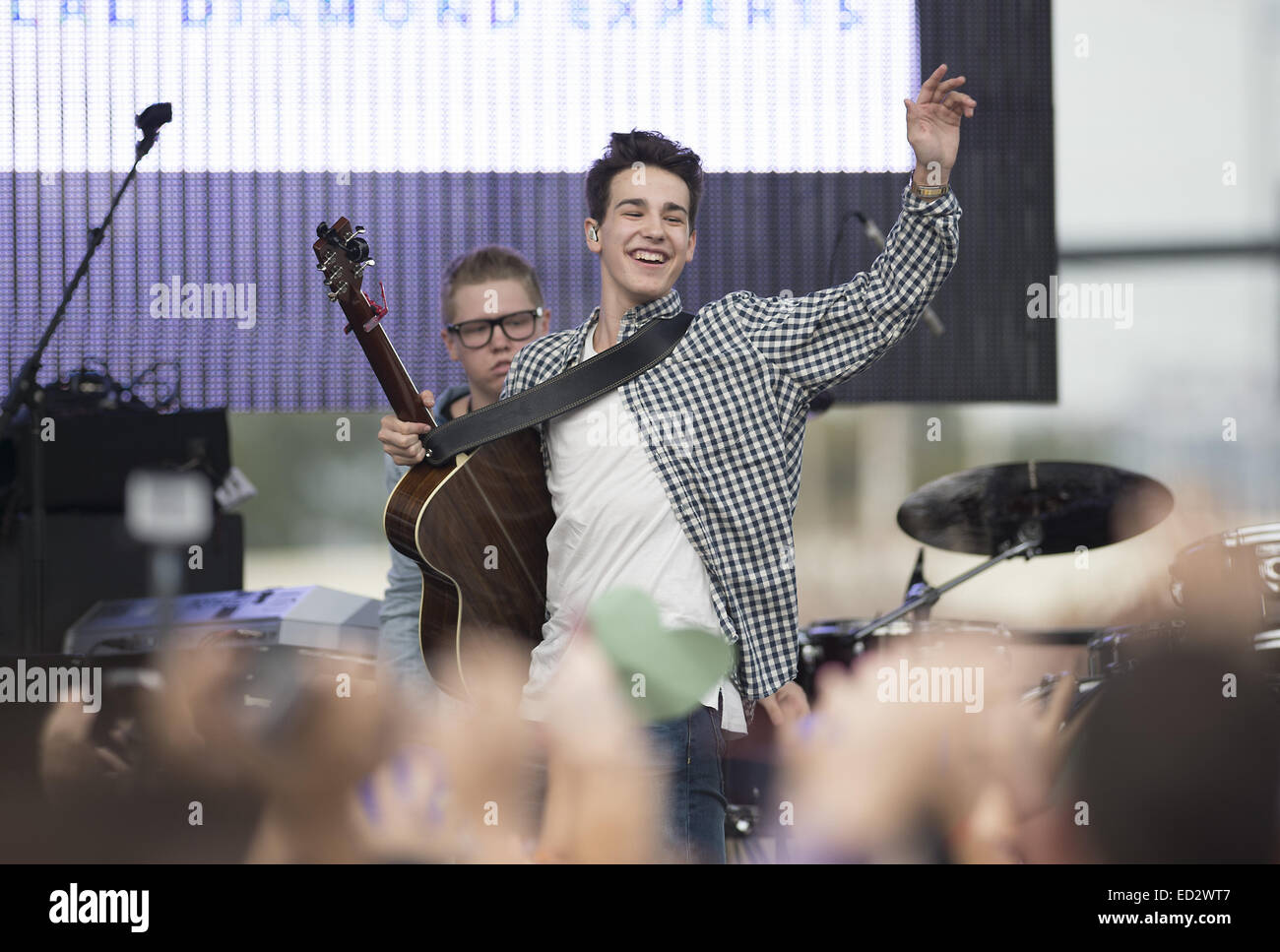 Tampa, FL, USA. Dec 22, 2014. Tampa, FL : JACOB WHITESIDES a diverti la foule pendant le jingle Ball tour pré-show tenu à l'Aréna Amalie à Tampa, en Floride. © Andrew Patron/ZUMA/Alamy Fil Live News Banque D'Images