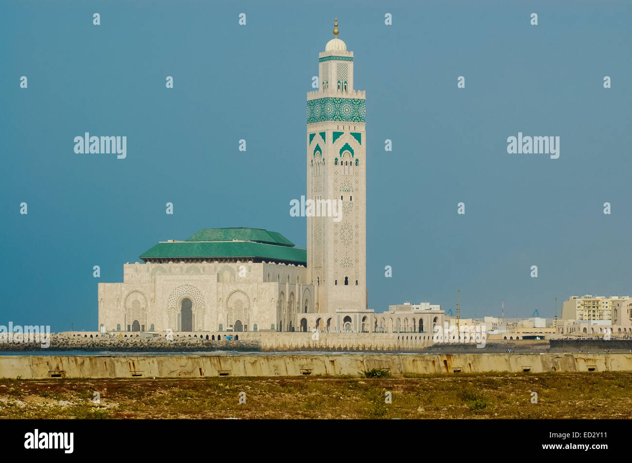 Mosquée Hassan II à Casablanca, Maroc Banque D'Images