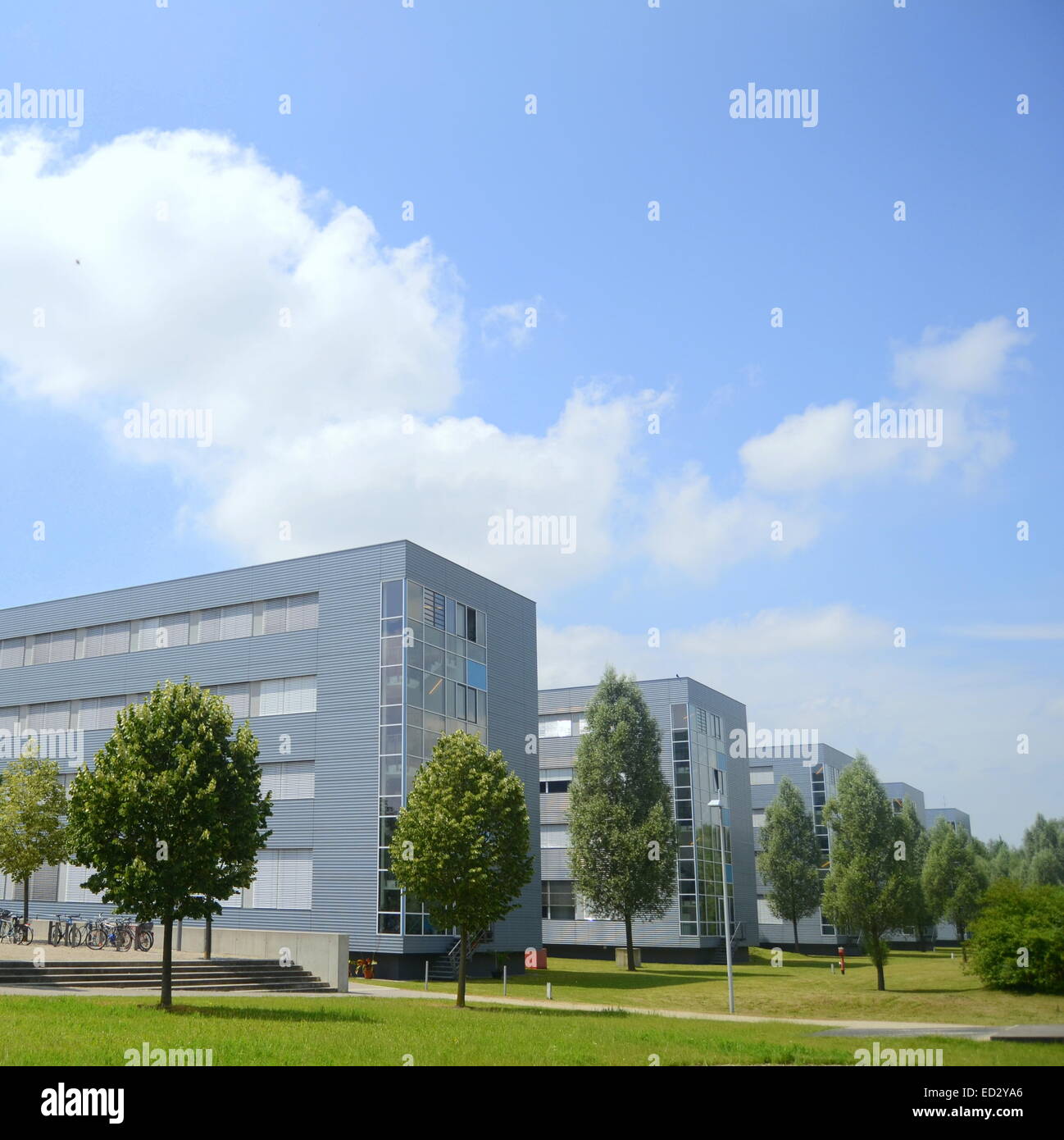 Les bâtiments du campus moderne Banque D'Images