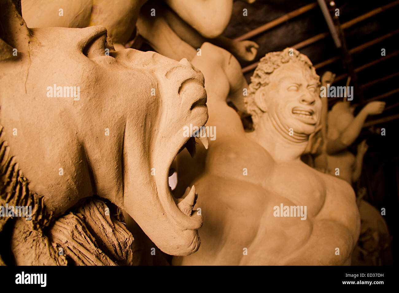 Statues d'argile dieu Personne ne Banque D'Images