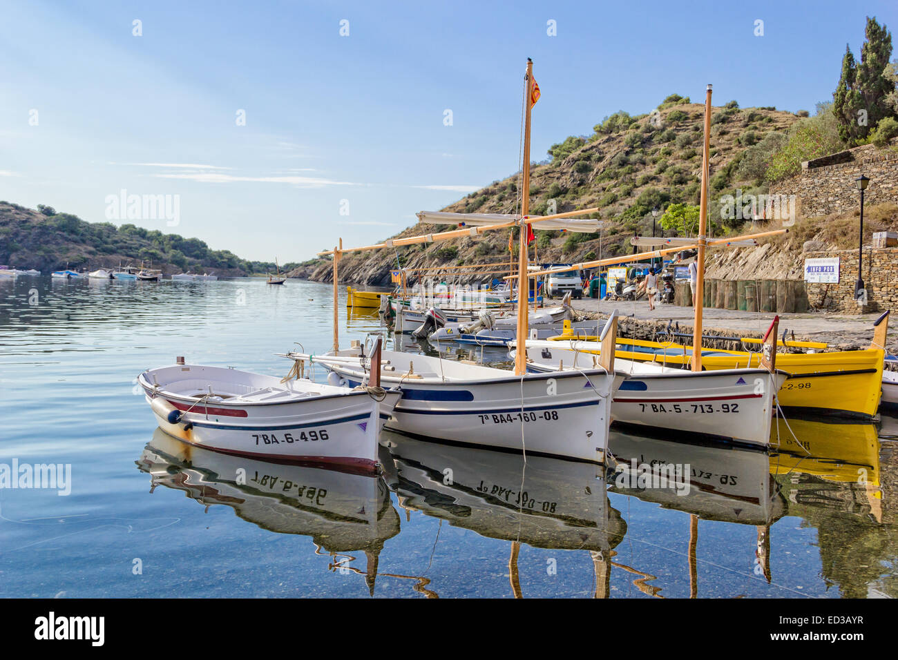 Voile à Cadaques - Espagne Banque D'Images