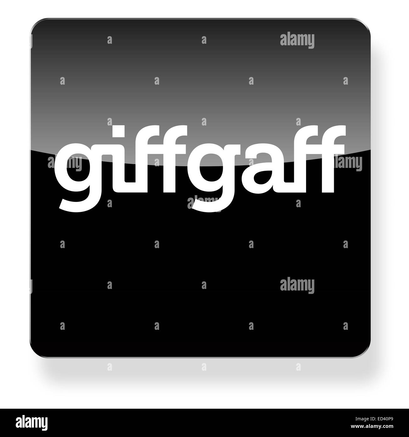 Logo giffgaff comme une icône de l'application. Chemin de détourage inclus. Banque D'Images