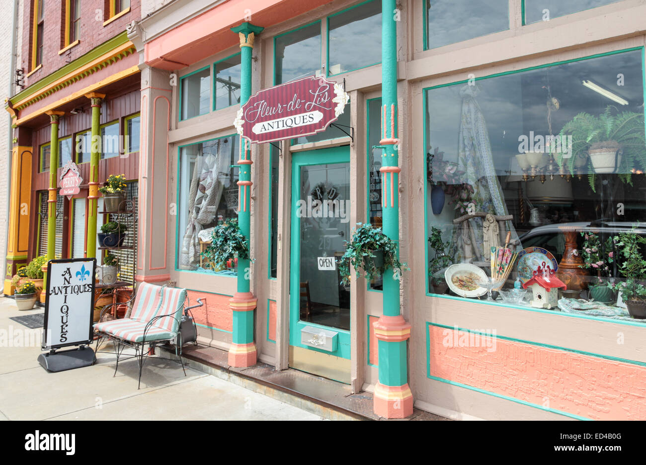 Antique Shop Paducah, Kentucky, USA Banque D'Images