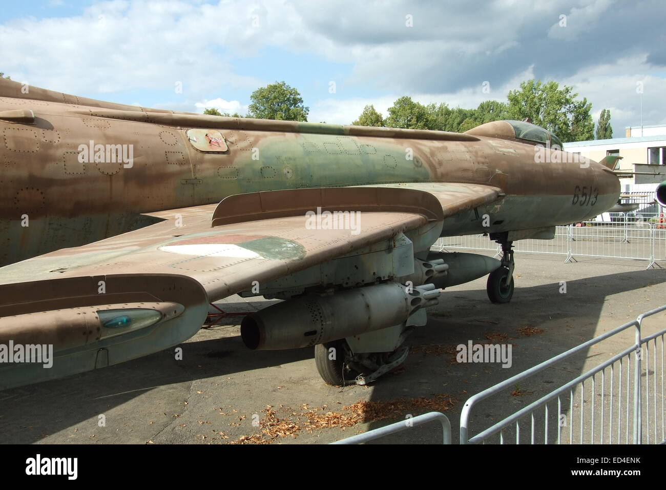 Sukhoi Su-7s à Prague Aviation Museum Banque D'Images