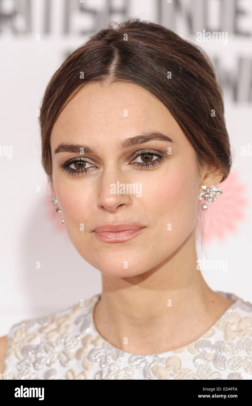 Keira Knightley assiste à la la 17e British Independent Film Awards Moet le 07/12/2014 à Old Billingsgate Market, Londres. Les personnes sur la photo : Keira Knightley. Photo par Julie Edwards Banque D'Images