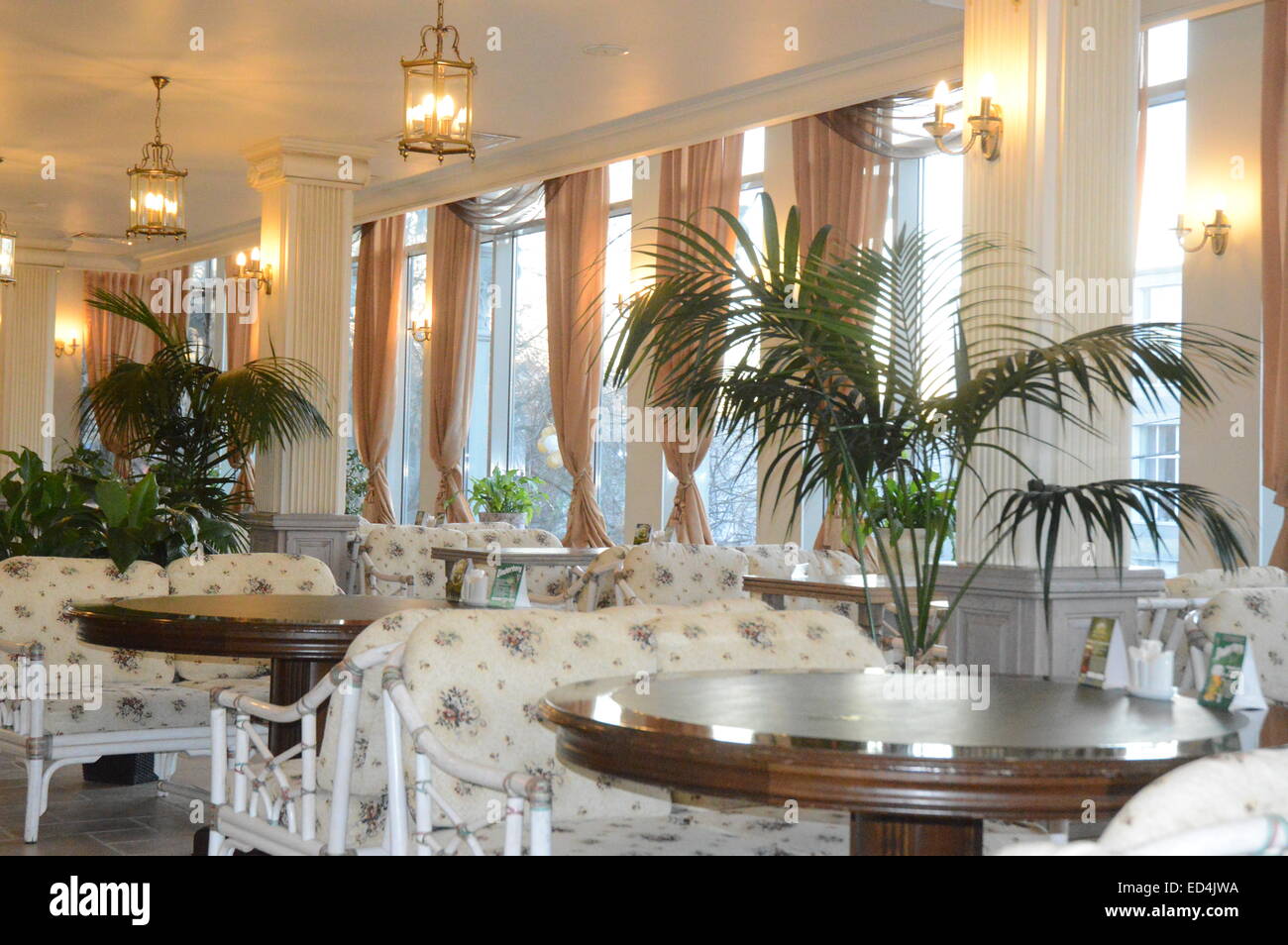 L'intérieur du restaurant Banque D'Images