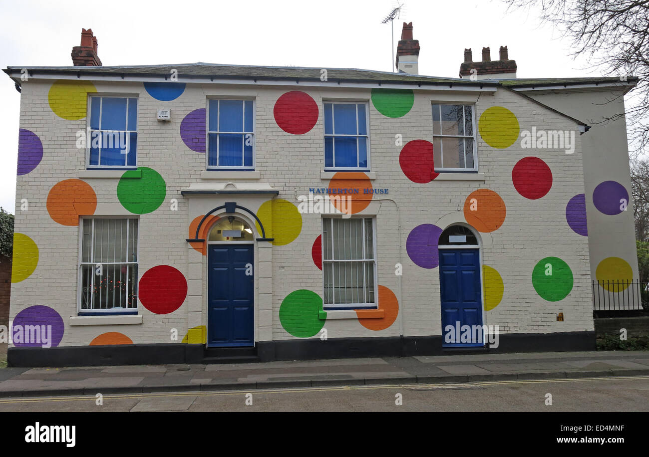 Hatherton House avec Top-Marks Le bâtiment spots Spotty Centre, Birmingham, West Midlands, England, GB Banque D'Images
