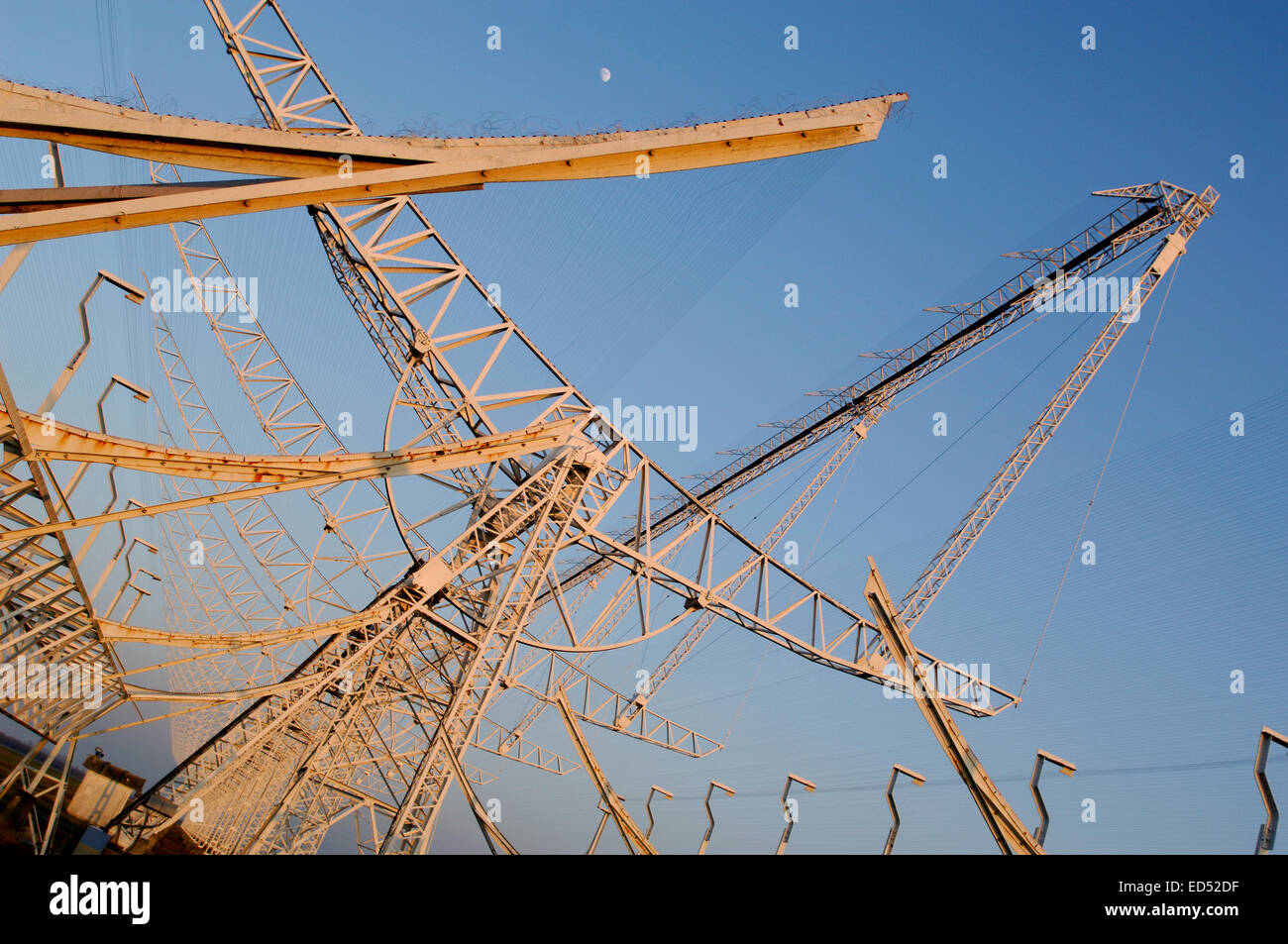 La station de radioastronomie radiotélescope : Medicina en Italie, une partie de l'interférométrie à très longue base OVNI extraterrestre SETI Réseau Banque D'Images