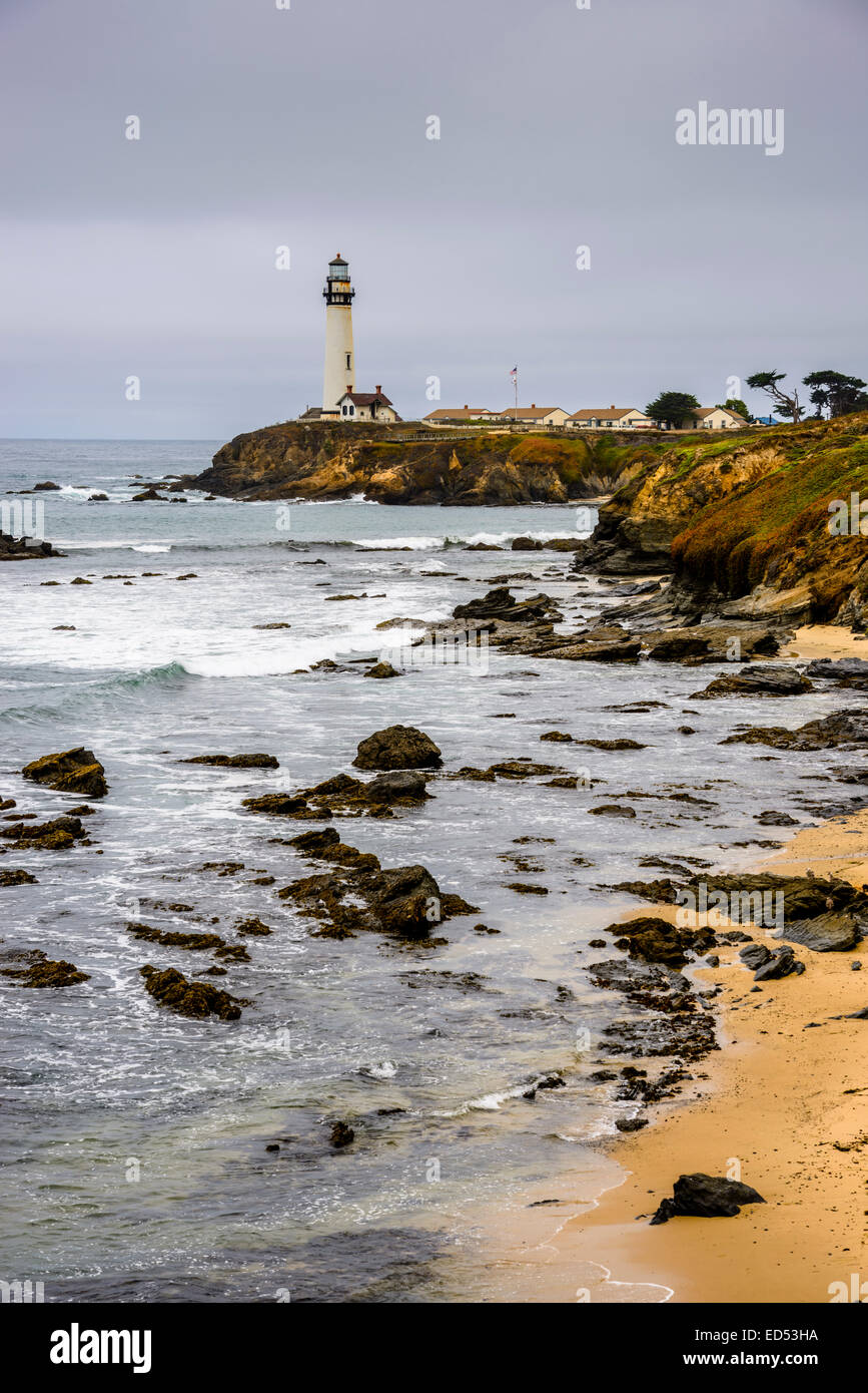 Pigeon Point Lighthouse. Banque D'Images