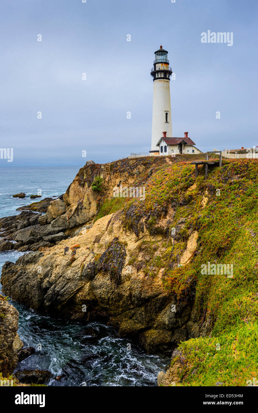 Pigeon Point Lighthouse. Banque D'Images
