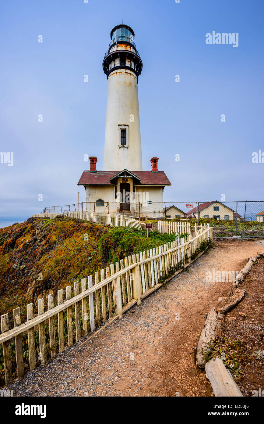 Pigeon Point Lighthouse. Banque D'Images