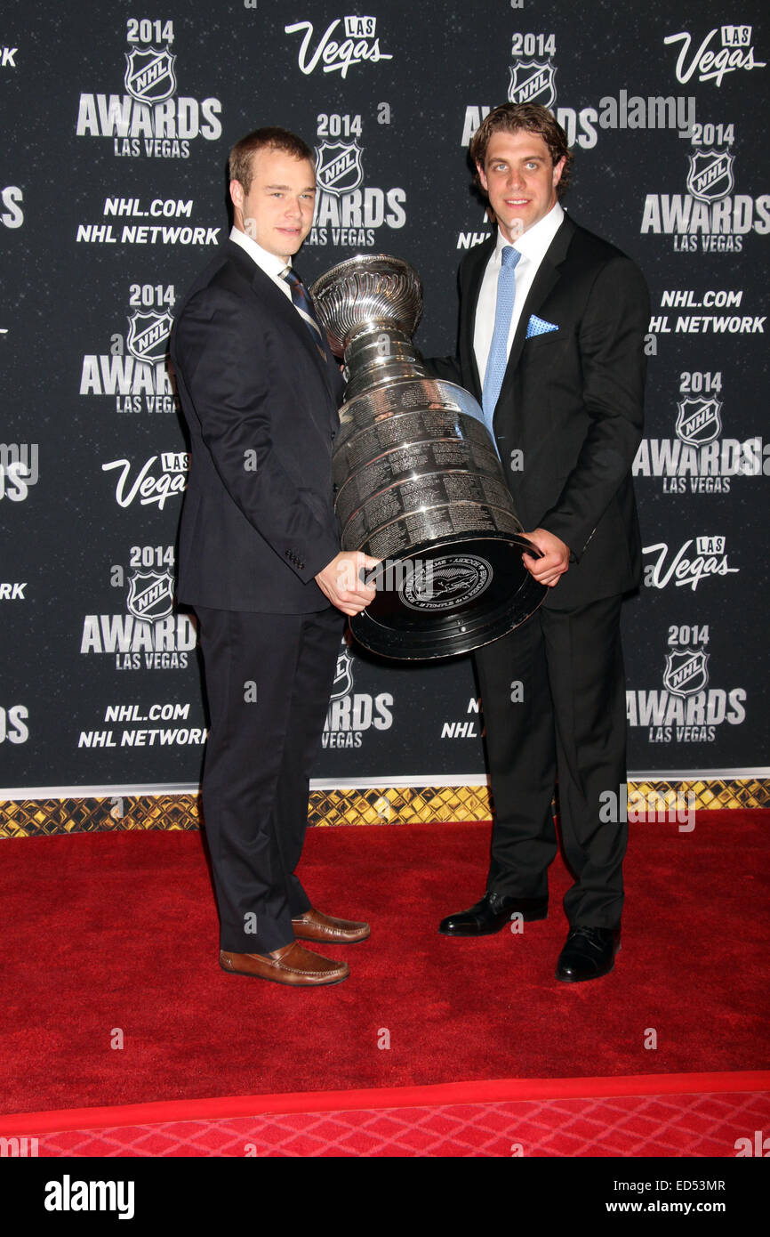 2014 NHL Awards tenue à l'intérieur d'exposition Wynn Wynn Las Vegas - Tapis rouge avec des arrivées : Dustin Brown,Anze Kopitar Où : Las Vegas, Nevada, United States Quand : 24 Juin 2014 Banque D'Images