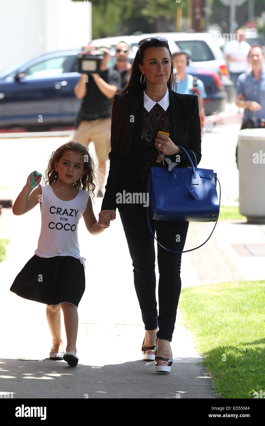 Kyle Richards Le tournage de Beverly Hills avec sa fille Portia Umansky