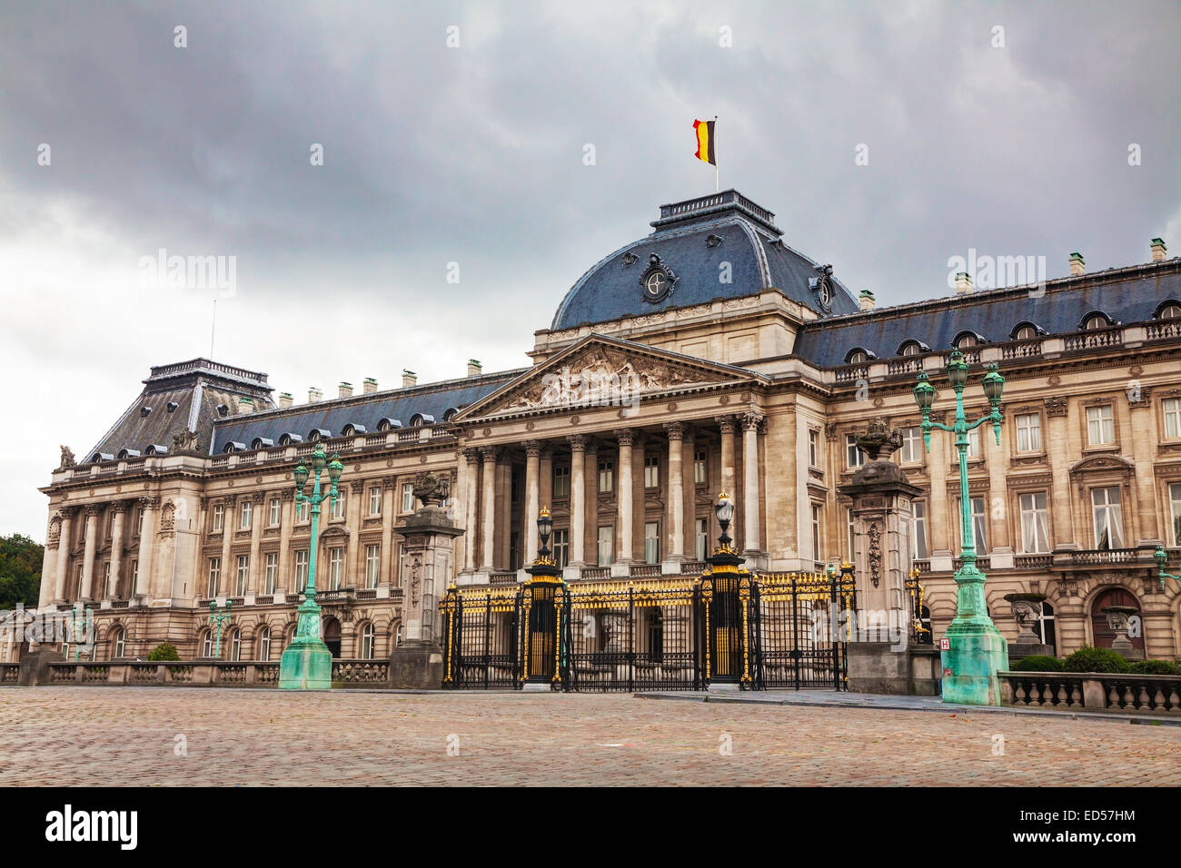 Palais Royal façade bâtiment à Bruxelles, Belgique Banque D'Images