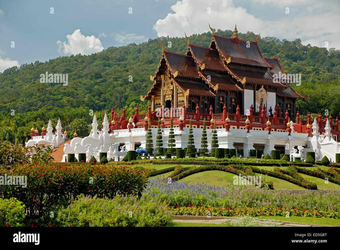 Royal Pavilion, Royal Park Rajapruek, Chiang Mai, Thaïlande Banque D'Images