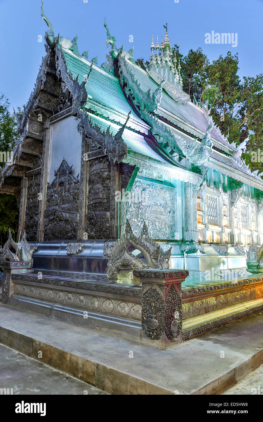 Wat Sri Suphan (Temple d'argent), Chiang Mai, Thaïlande Banque D'Images