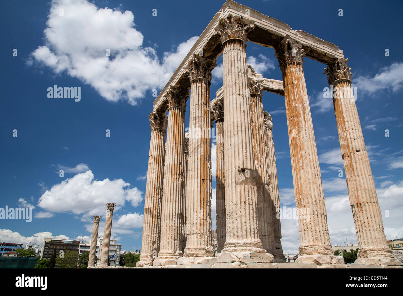 Temple de Zeus olympien à Athènes, Grèce Banque D'Images