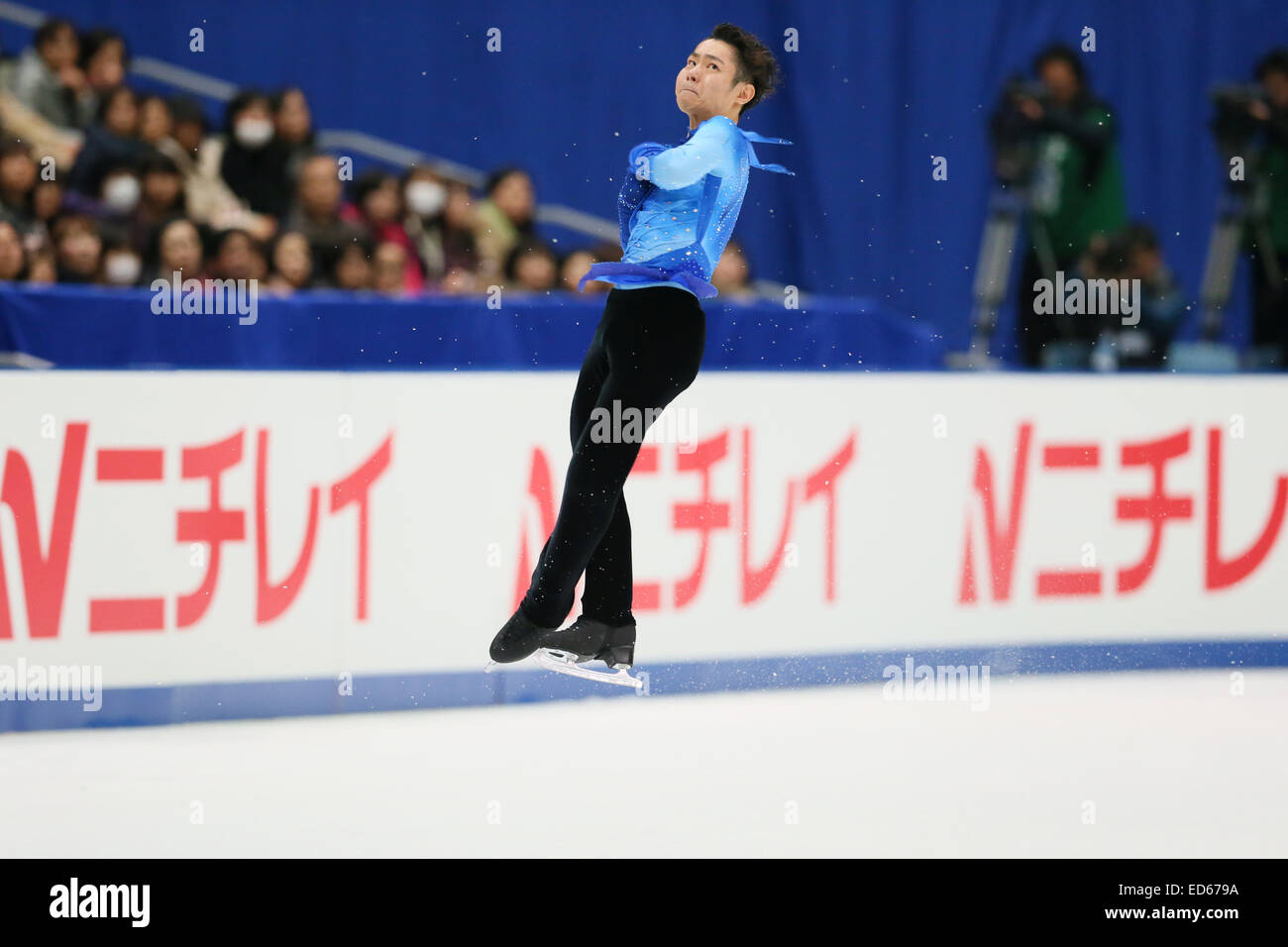 Daisuke Murakami, le 27 décembre 2014 - Patinage Artistique : Le Japon Figure Skating Championships 2014 Mens patinage libre au grand chapeau, Nagano, Japon. (Photo par Yohei Osada/AFLO SPORT) [1156] Banque D'Images