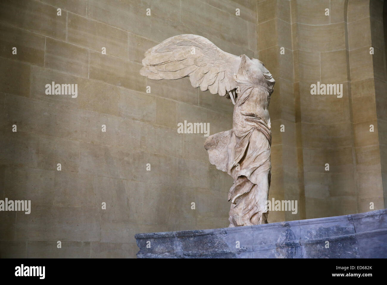 Victoire de Samothrace de Samothrace Banque D'Images