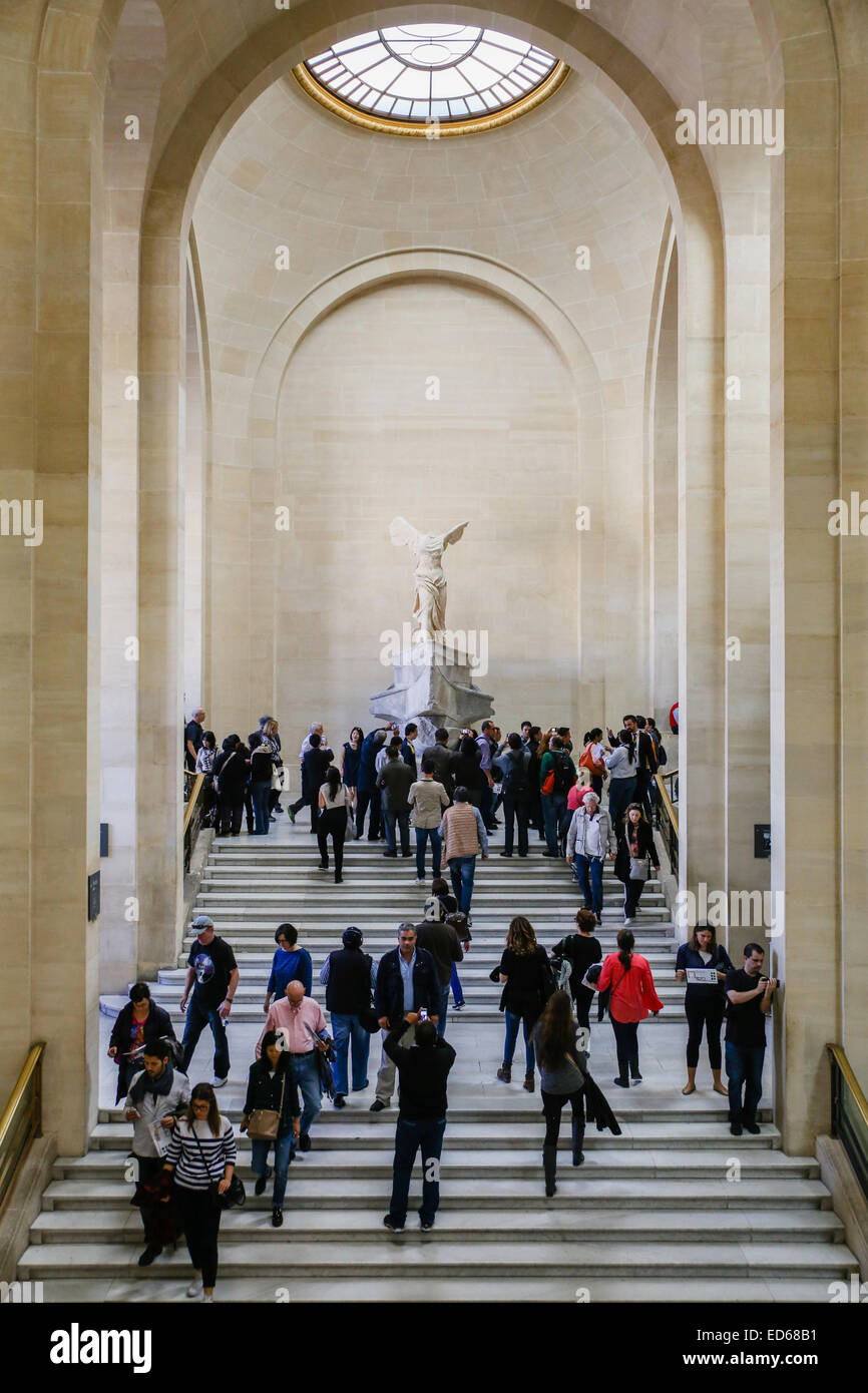 Victoire de Samothrace de Samothrace Banque D'Images