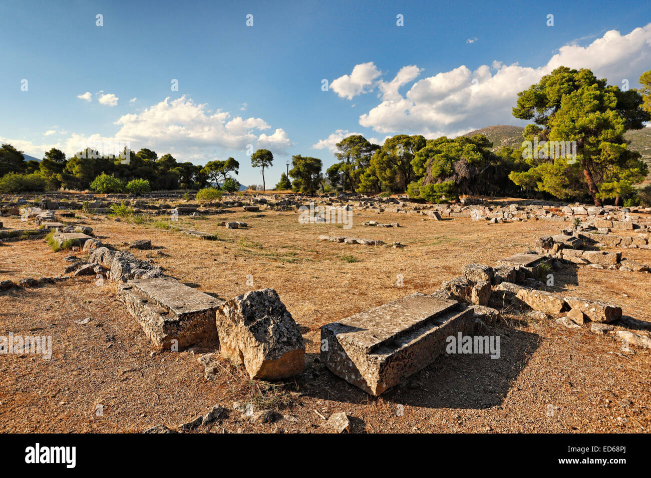 Le Katagogion à Epidaure (4e 100. C.-B.), Grèce Banque D'Images