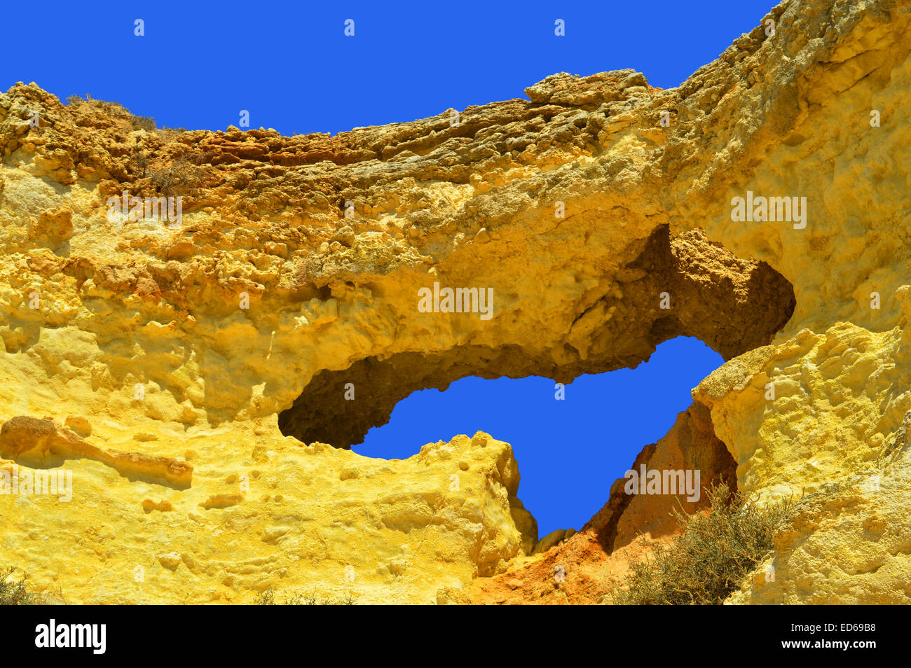 Vale do Olival Beach Rock formation Banque D'Images