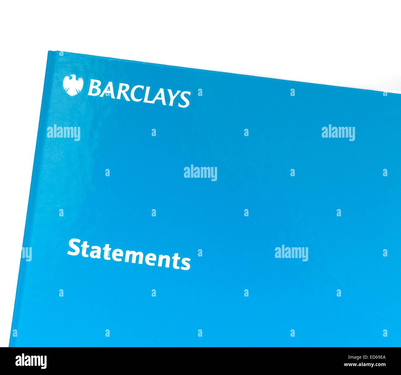 Un dossier de déclaration de la Barclays Bank Banque D'Images