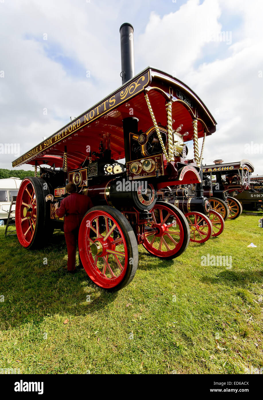Un moteur à vapeur comme vu à Pickering, 2013 Ralley Vapeur Banque D'Images
