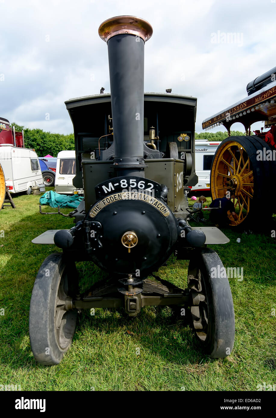 La Vapeur Foden Wagon, détectée à la vapeur Ralley Pickering, North Yorkshire, 2013 Banque D'Images