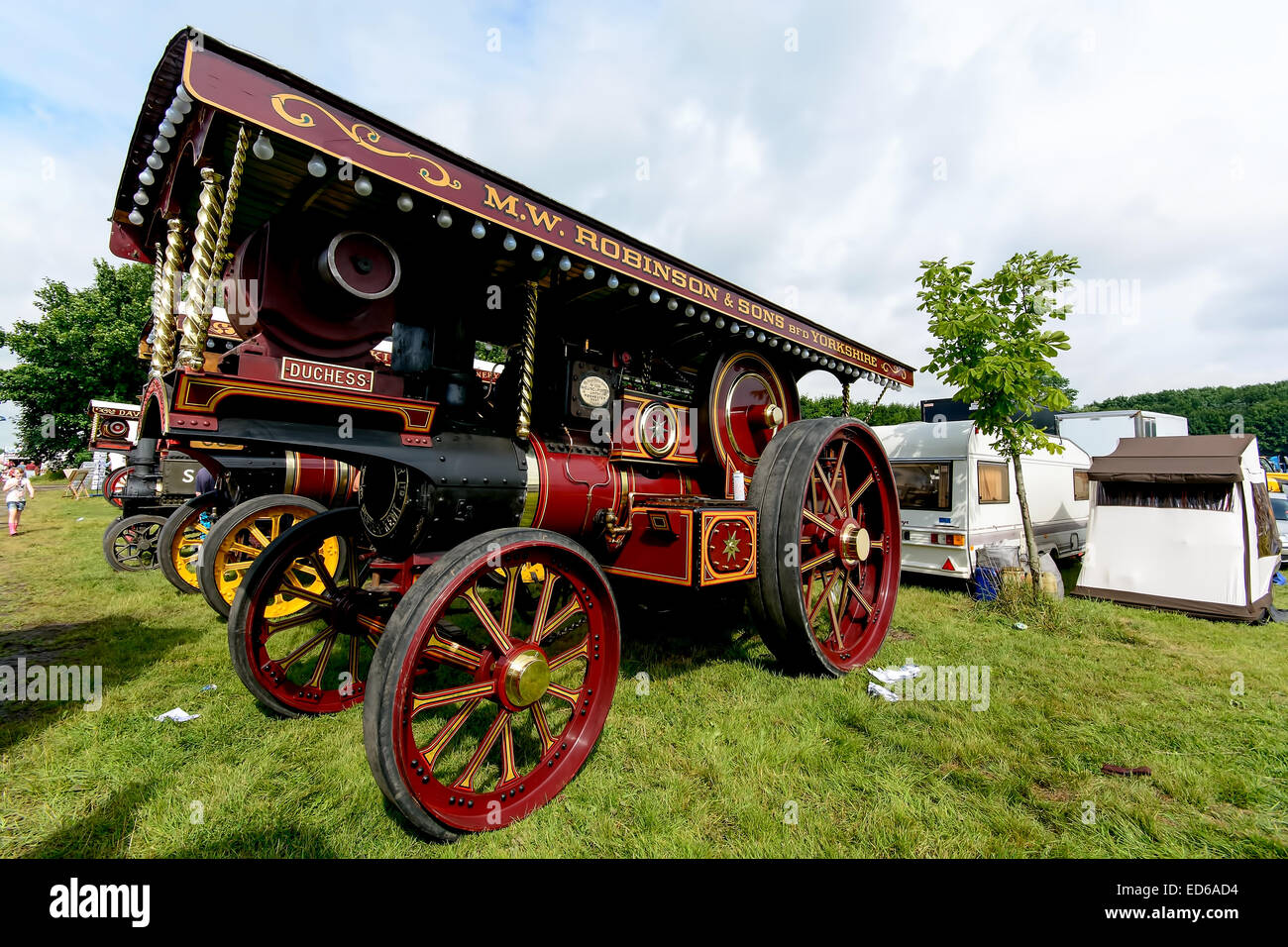 Un moteur à vapeur comme vu à Pickering, 2013 Ralley Vapeur Banque D'Images