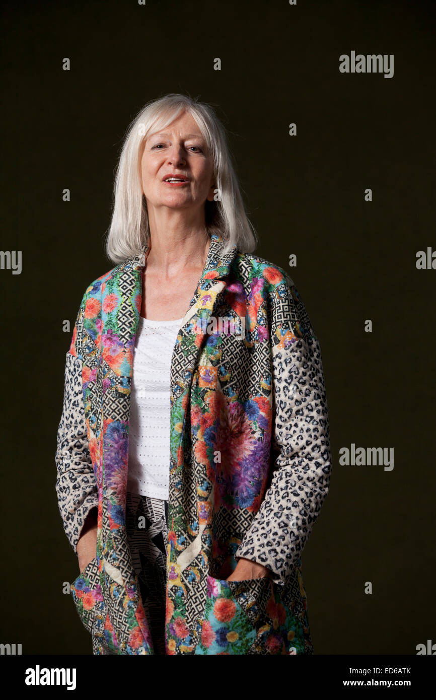 Maggie Gee, romancier anglais, à l'Edinburgh International Book Festival 2014. Edimbourg, Ecosse. 17 août 2014 Banque D'Images