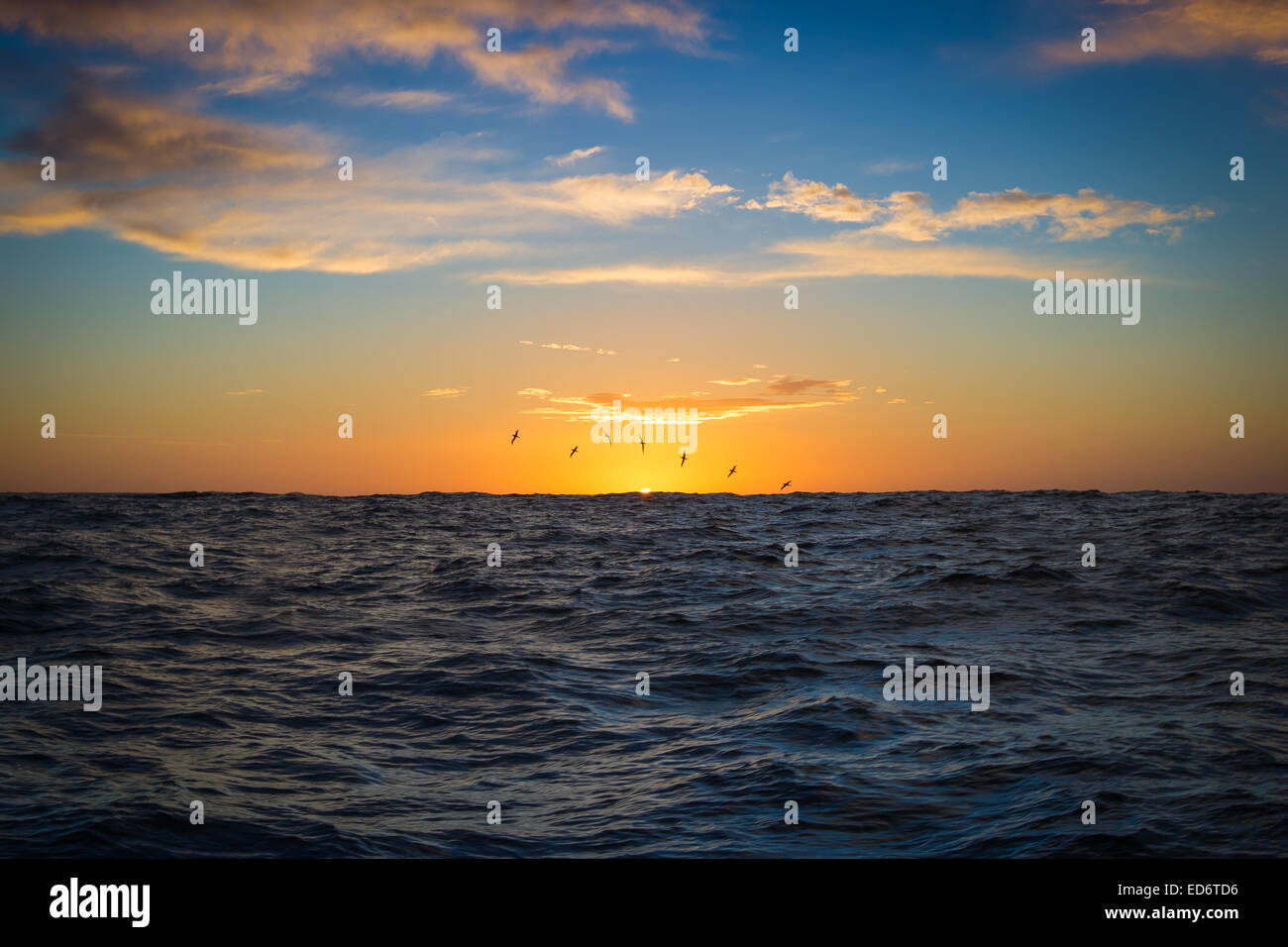 Le golfe de Spencer au lever du soleil - l'Australie du Sud Banque D'Images