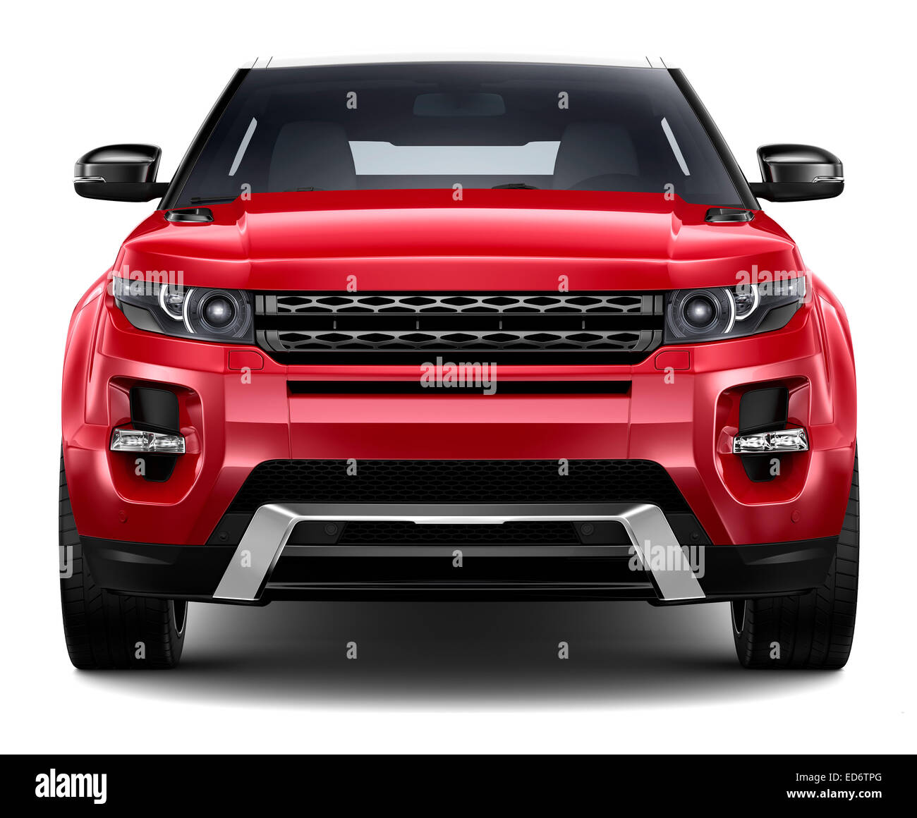 Range Rover Evoque - angle de vue avant Banque D'Images