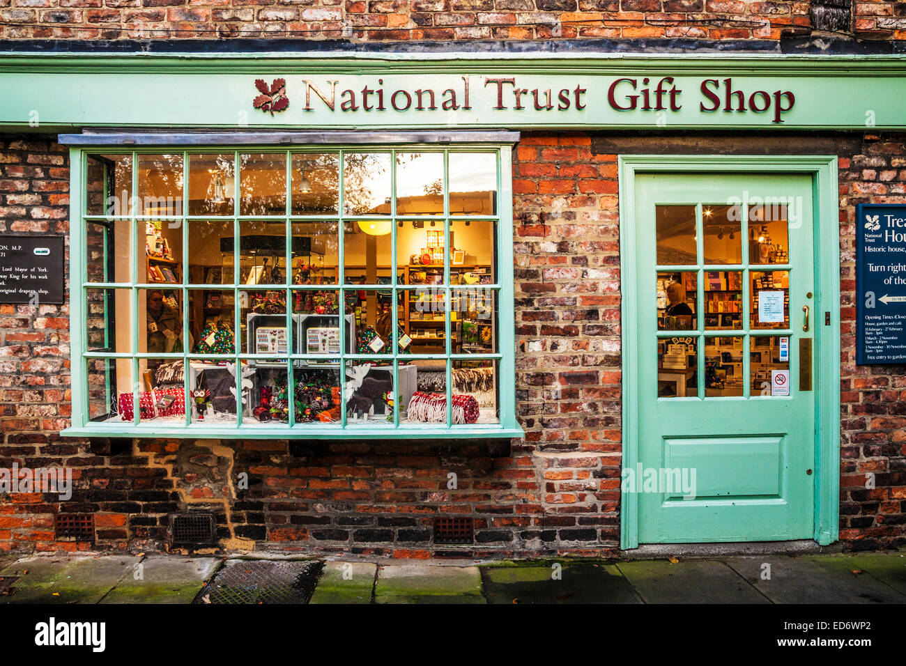 Le National Trust cadeaux dans le vieux centre-ville de New York. Banque D'Images